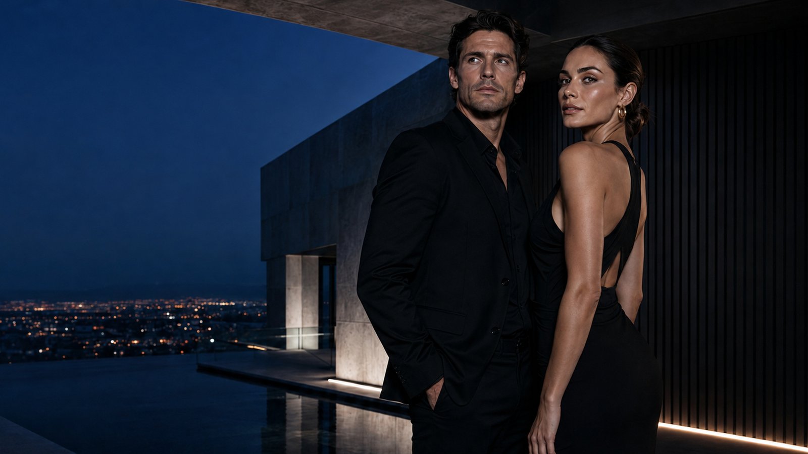 Couple at dusk