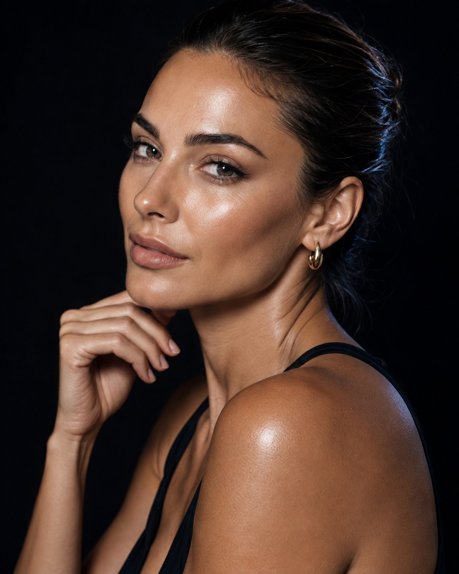 Portrait with healthy, even skin